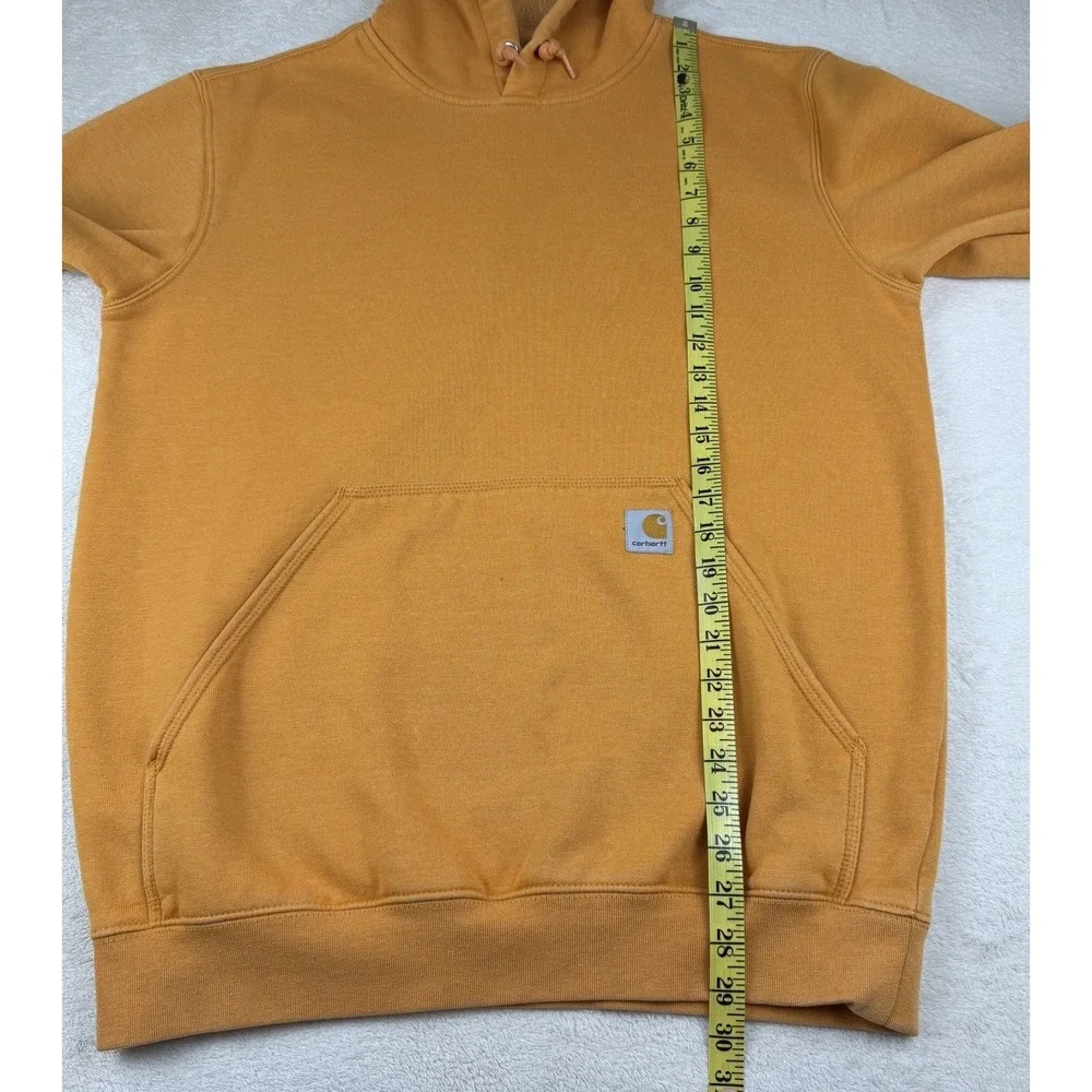 Carhartt Loose Fit Graphic Hoodie Sweatshirt Pullover K288 Q27 Orange Men Medium
